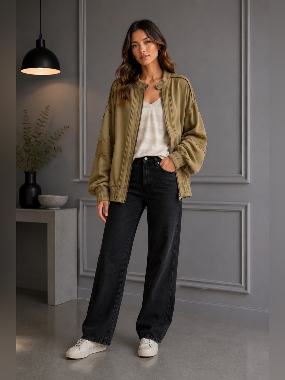 NEW Free People We the Free Lou Moto Zip Jacket Medium B2230